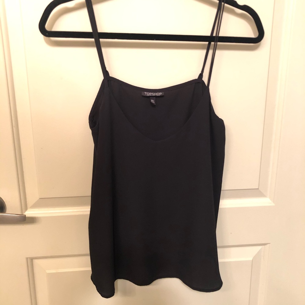 Silky blank tank top